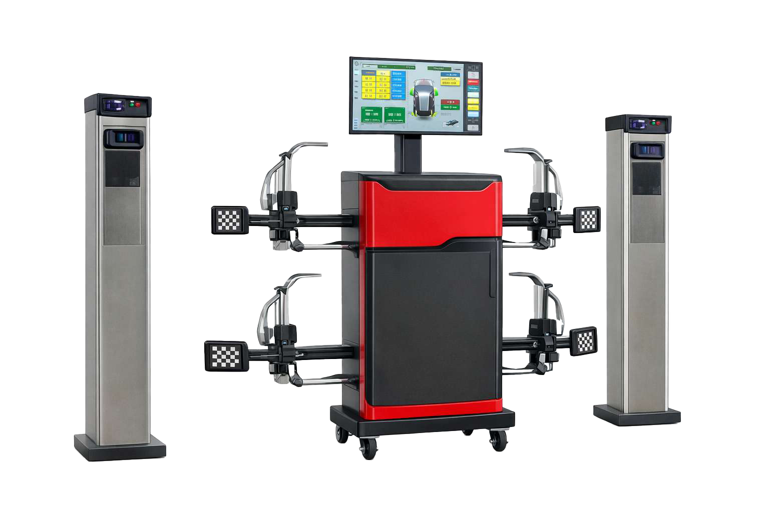H6 Pro 3D wheel alignment system for pit platform installation