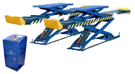 5,000kg scissor alignment lift with runway for wheel aligning