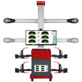 Touchless 3D wheel alignment system with auto lifting