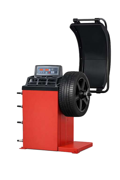 High-performance laser-line wheel balancer with digital display