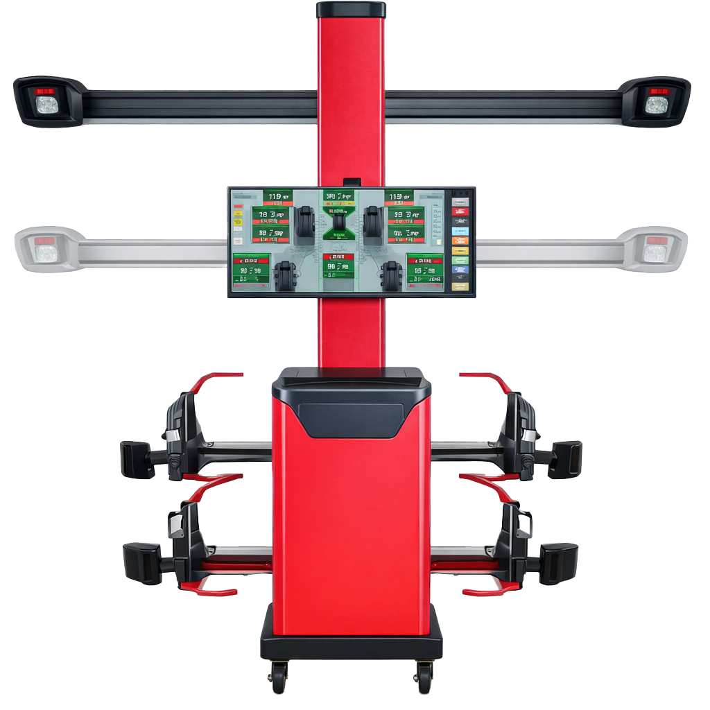 Touchless 3D wheel alignment system with SMART-WINDOW technology